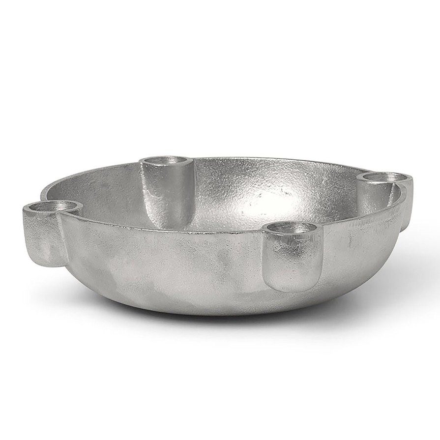 Ferm Living Bowl Candle Holder - Medium Hot