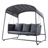 Caneline Cave Swing Sofa Grey Hot