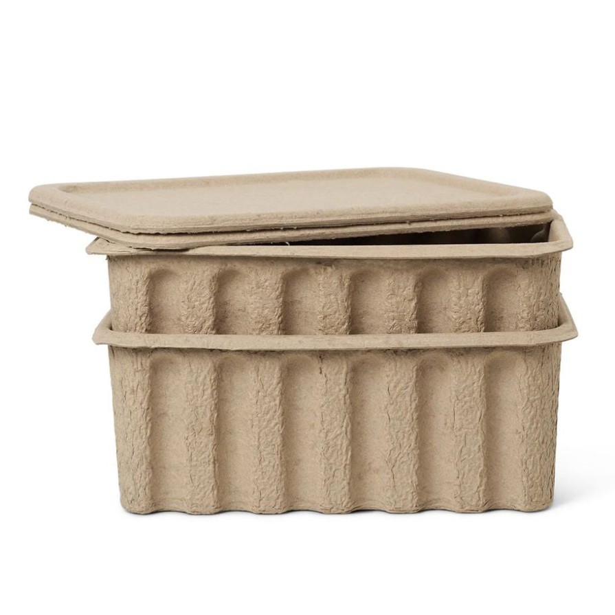 Ferm Living Paper Pulp Box - Set Of 2 Online