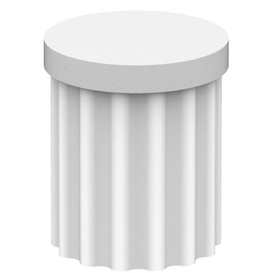 Trit House Chantel Stool White Concrete New