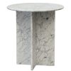 Trit House Lindy Round Side Table White Marble Best