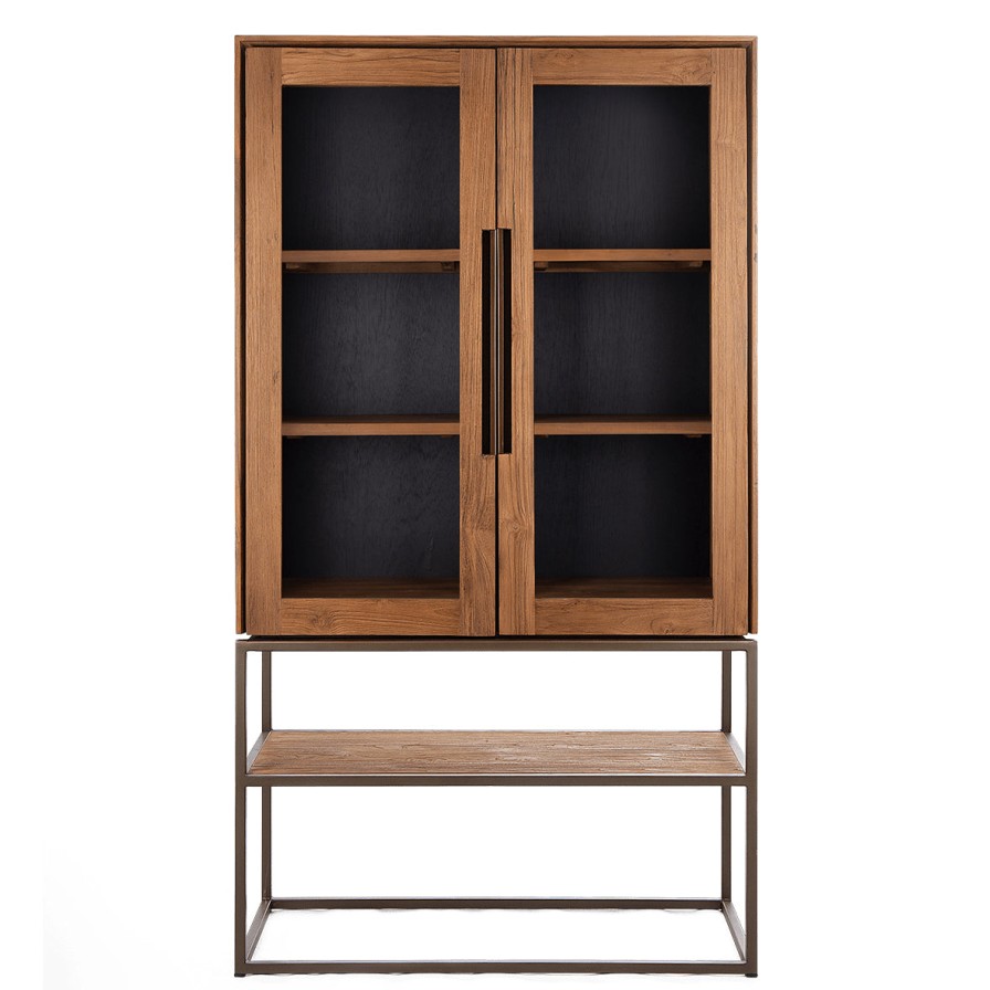 dBodhi Dbodhi Karma Cabinet - 2 Glass Doors/1 Open Rack Clearance