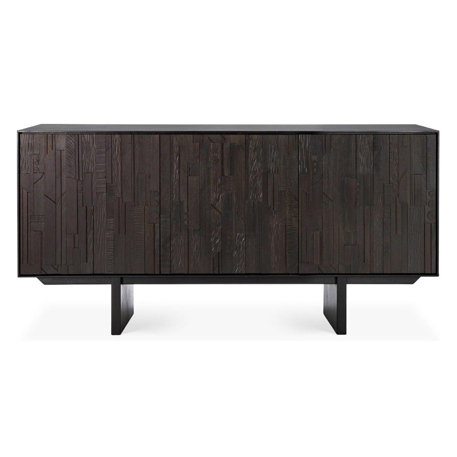 Ethnicraft Ethnicraft Teak Mosaic 3 Door Sideboard Black Best