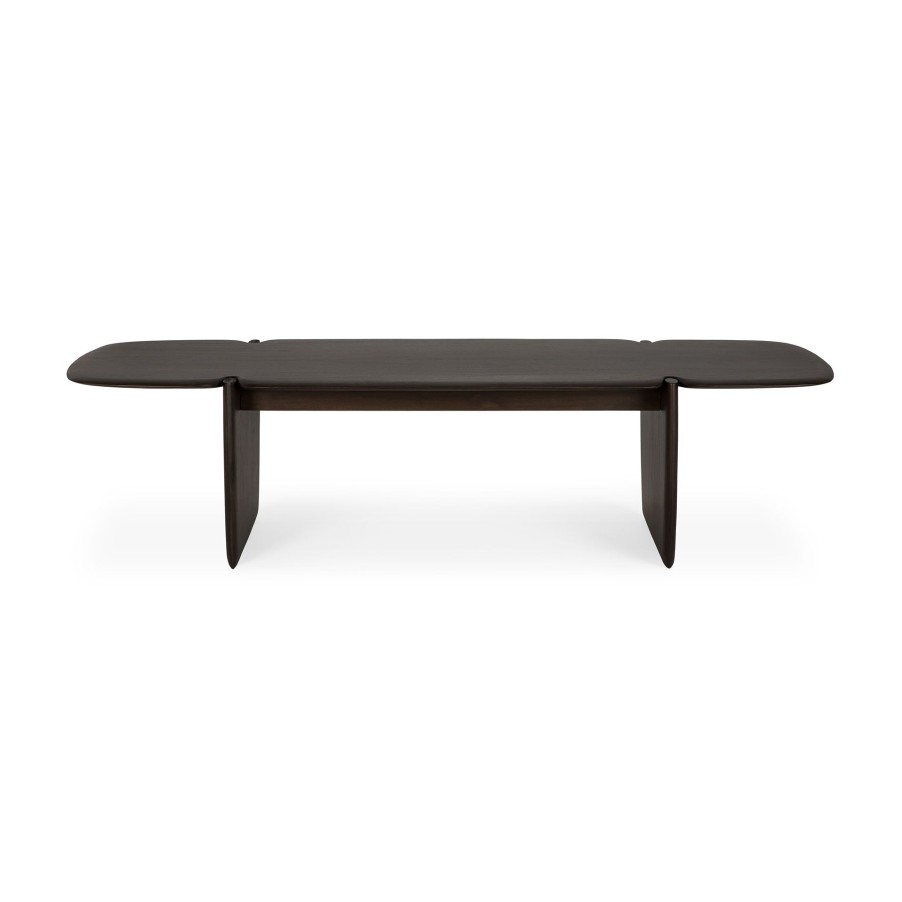 Ethnicraft Ethnicraft Mahogany Pi Rectangular Coffee Table Dark Brown Best