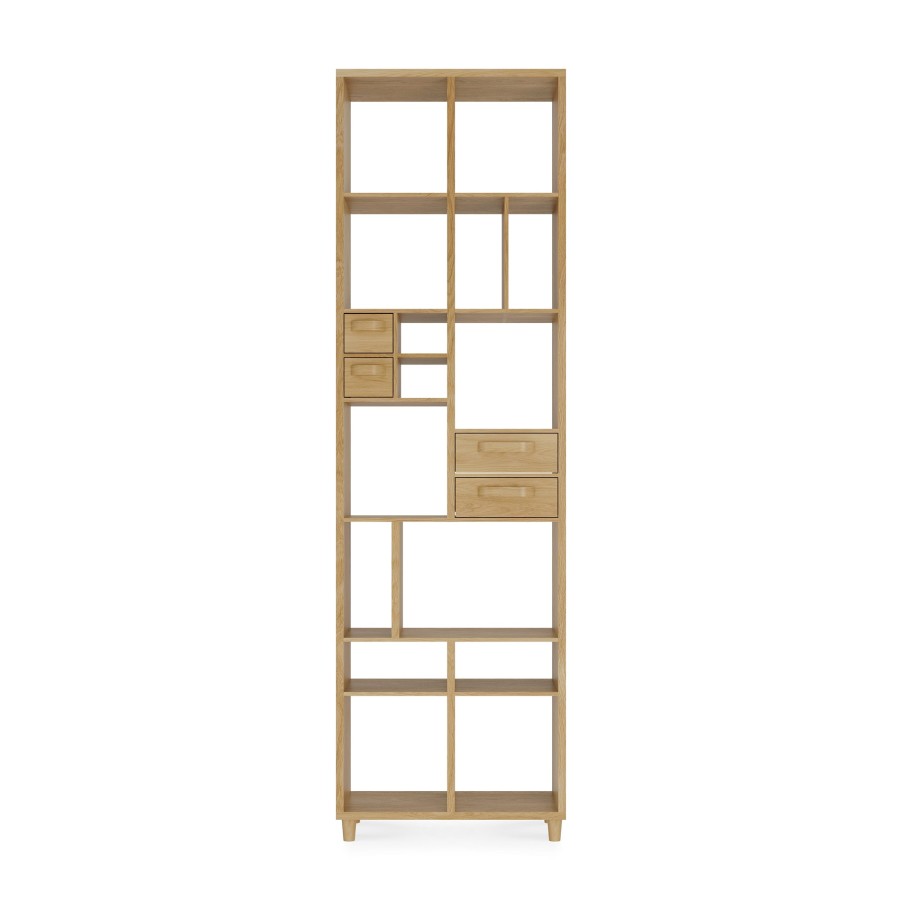 Ethnicraft Mr Marius Pirouette Bookrack Natural Clearance