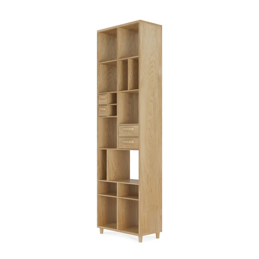 Ethnicraft Mr Marius Pirouette Bookrack Natural Clearance