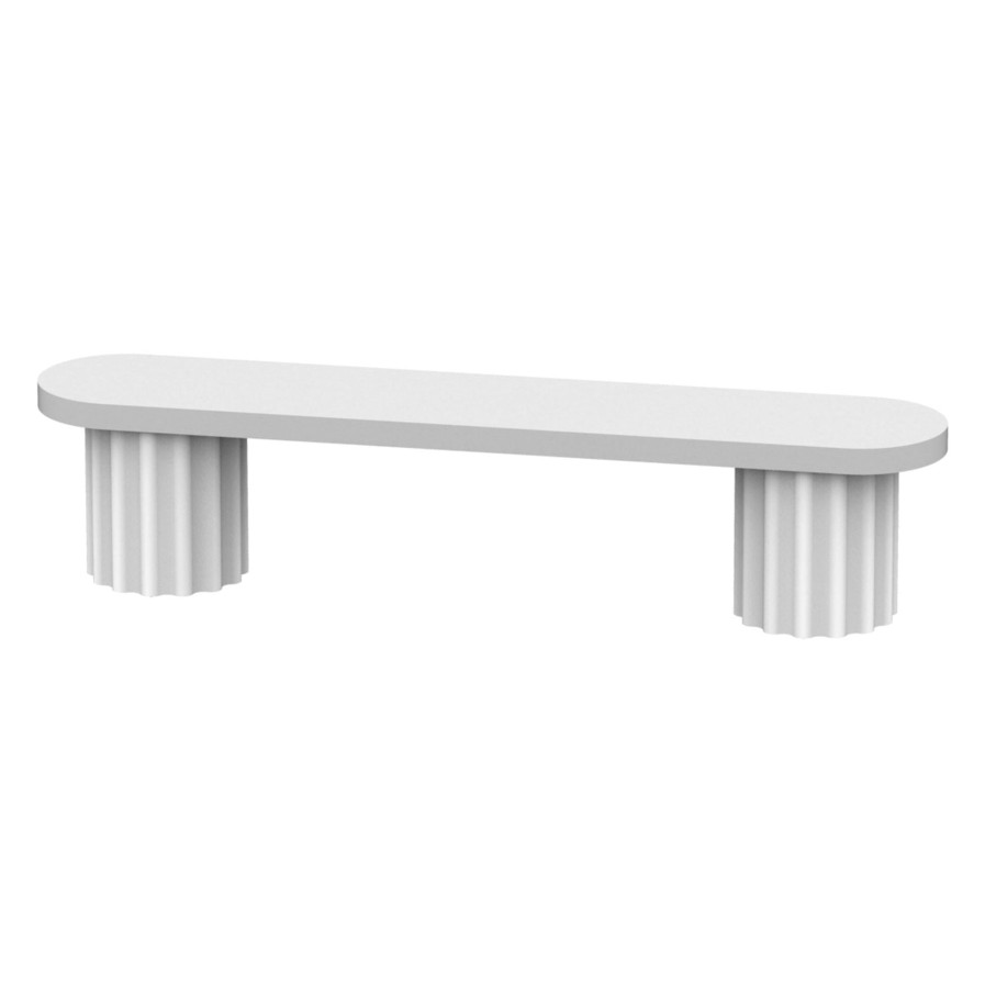 Trit House Chantel Bench White Concrete Clearance