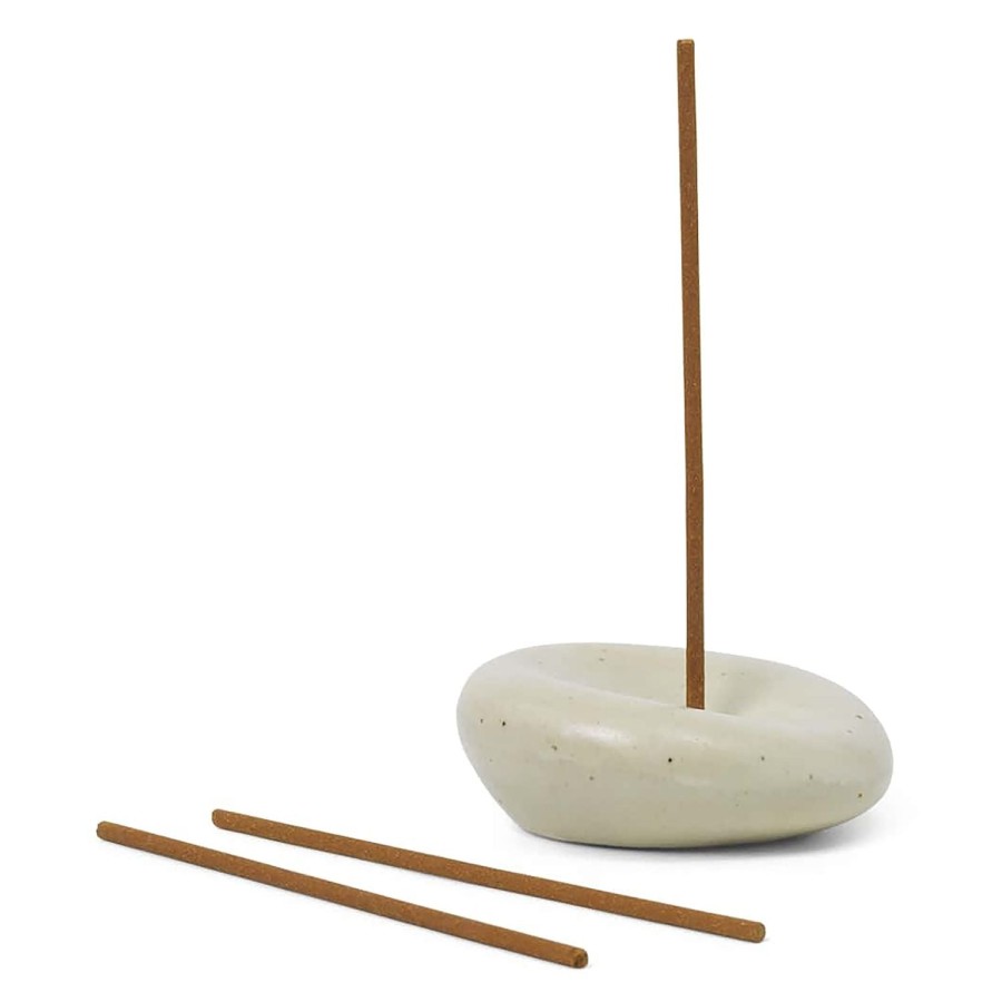 Ferm Living Sense Incense Holder Gift Set Off White Best