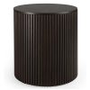 Ethnicraft Ethnicraft Mahogany Roller Max Round Side Table Dark Brown Best