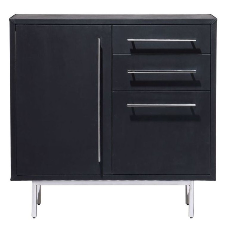 United Strangers Trunk Media Cabinet Charcoal New