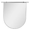 Trit House Arch Round Wall Mirror Black Clearance