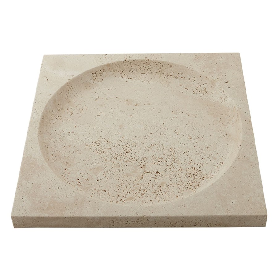 AYTM Regina Square Dish Travertine Best