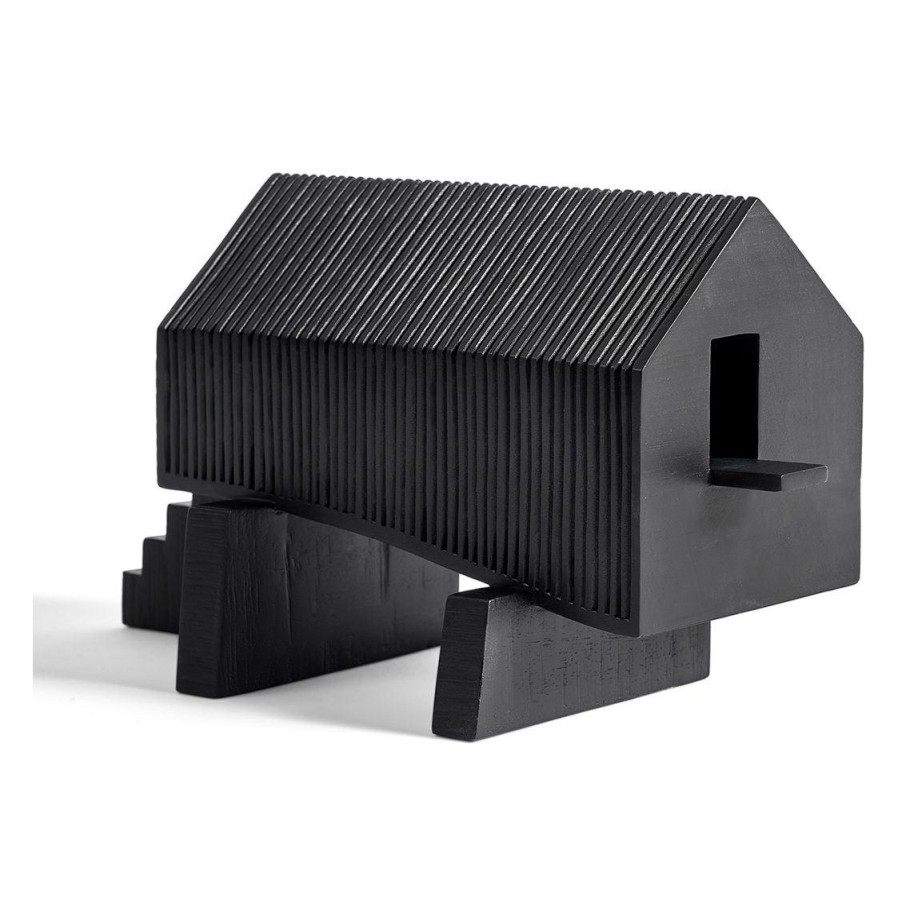 Ethnicraft Ethnicraft Mahogany House Object - Stilt House Black Hot