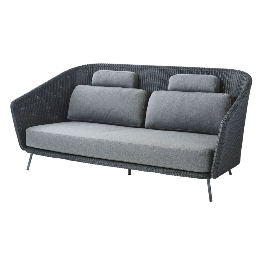 Caneline Mega 2 Seater Sofa Dark Grey Best