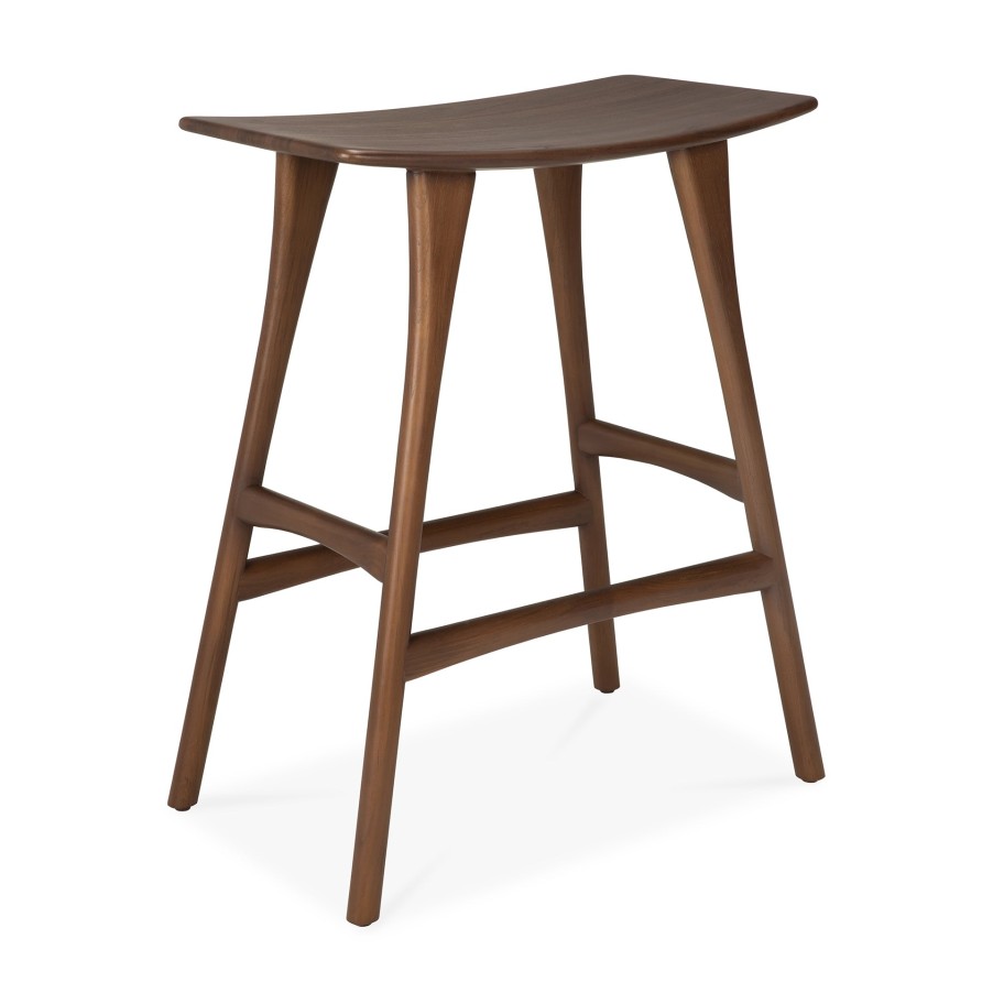 Ethnicraft Ethnicraft Teak Osso Counter Stool Brown Hot