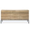 Ethnicraft Ethnicraft Oak Ligna 3 Doors 3 Drawers Sideboard Black Online