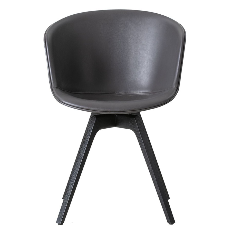 Wendelbo Mono V3 Dining Chair Dark Brown Trevisio Leather Hot