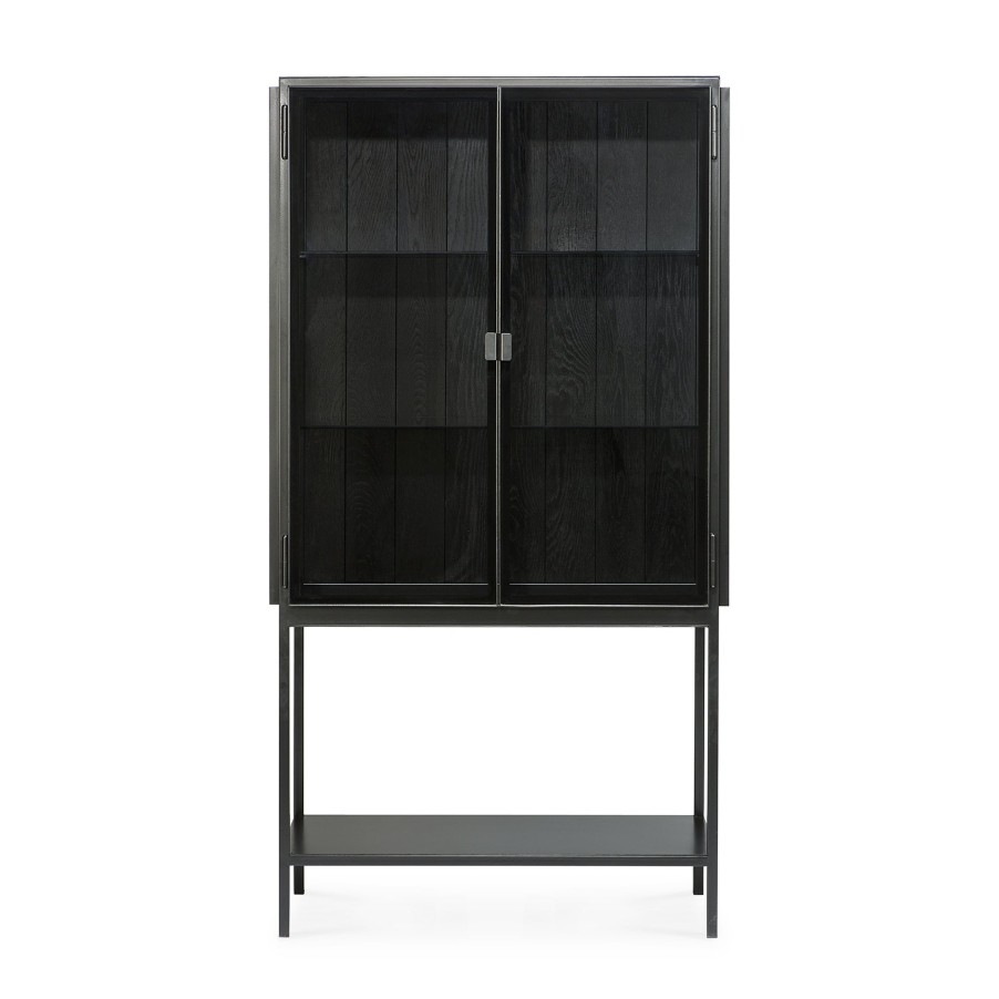 Ethnicraft Ethnicraft Oak Anders Cupboard High - 2 Doors Black Best