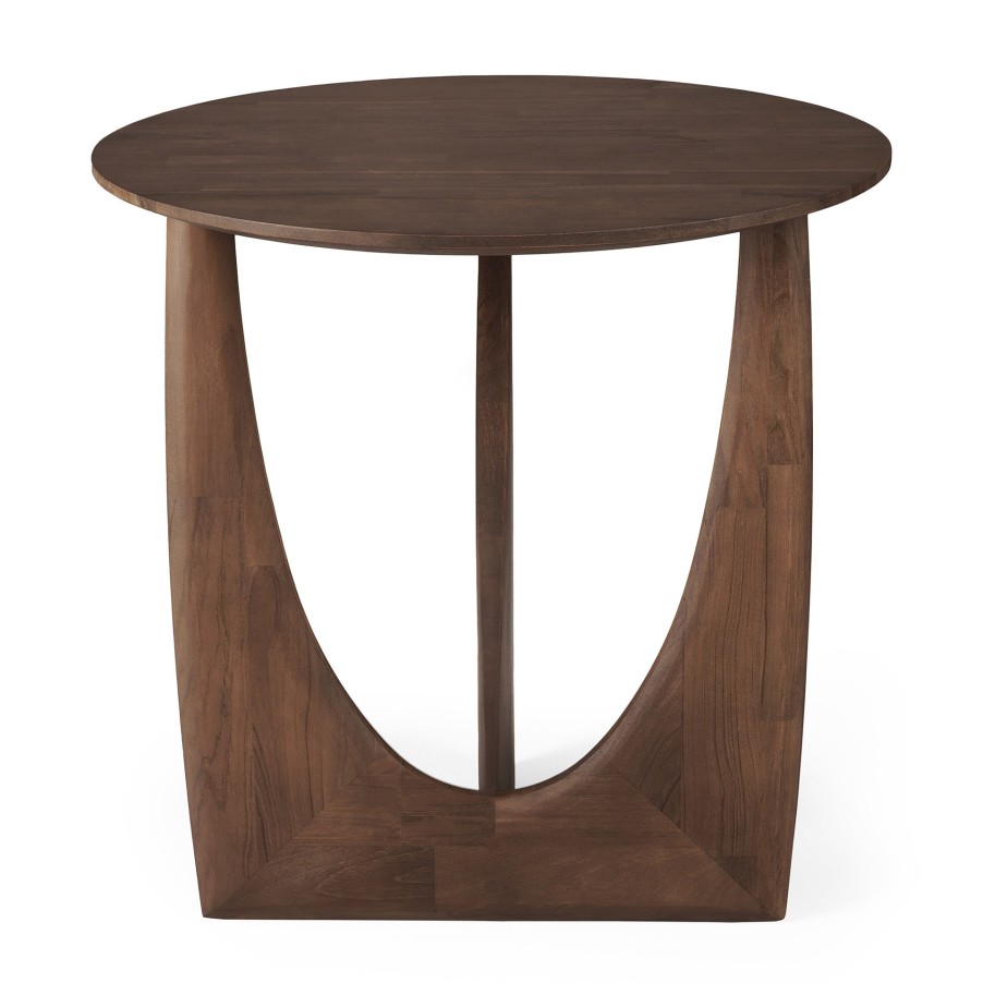 Ethnicraft Ethnicraft Teak Geometric Side Table Brown Clearance