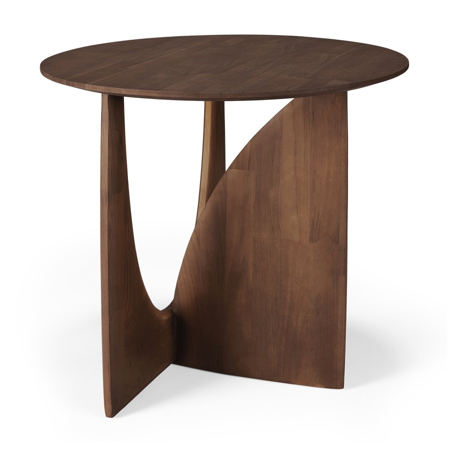 Ethnicraft Ethnicraft Teak Geometric Side Table Brown Clearance