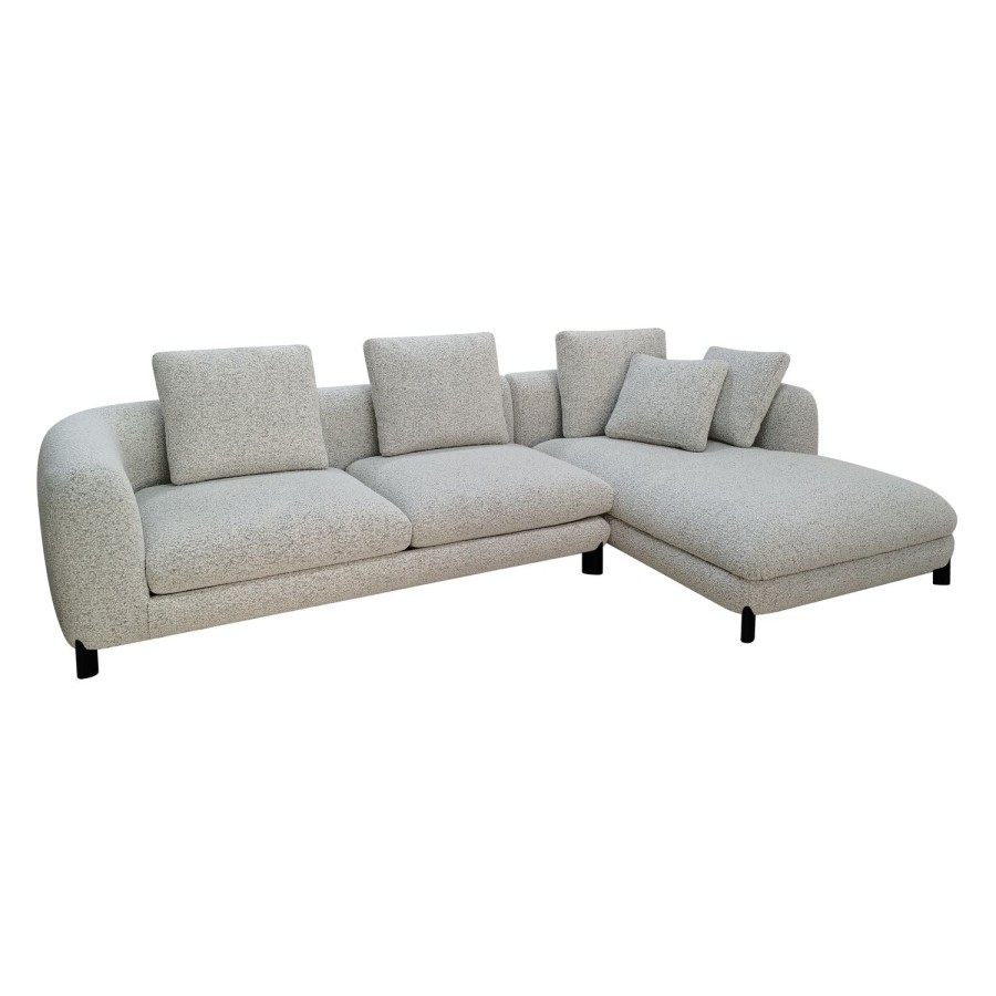 Trit House Morgan L Shape Sofa Yarra Oreo Boucle Best