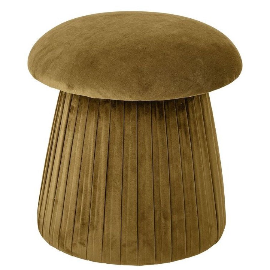 Bloomingville Roberta Polyester Pouf Brown Hot