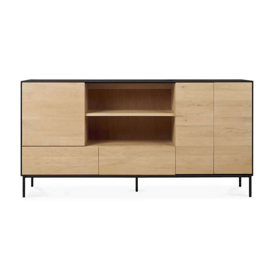 Ethnicraft Ethnicraft Oak Blackbird Sideboard - 3 Doors/2 Drawers Natural Oak Clearance