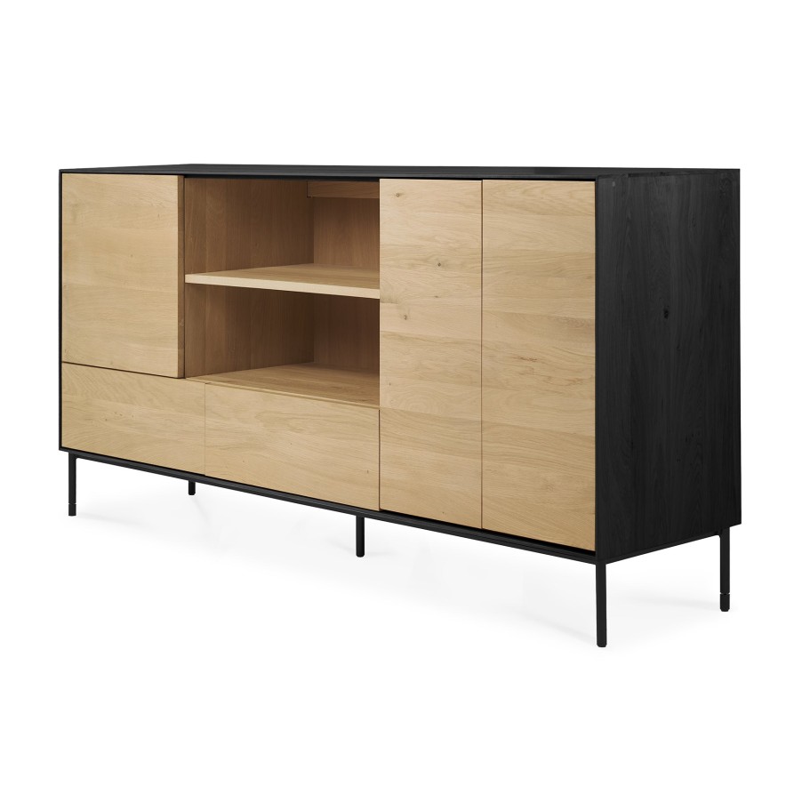 Ethnicraft Ethnicraft Oak Blackbird Sideboard - 3 Doors/2 Drawers Natural Oak Clearance