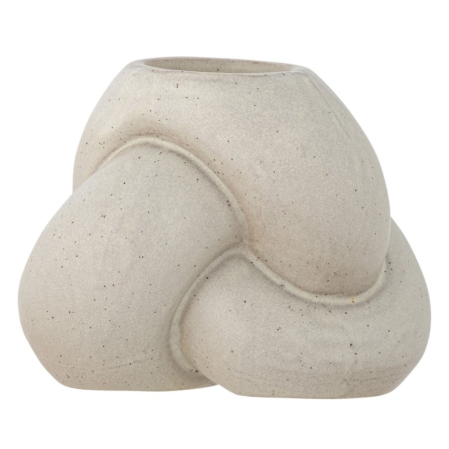 Bloomingville Tangle Stoneware Votive & Candle Holder Nature Clearance