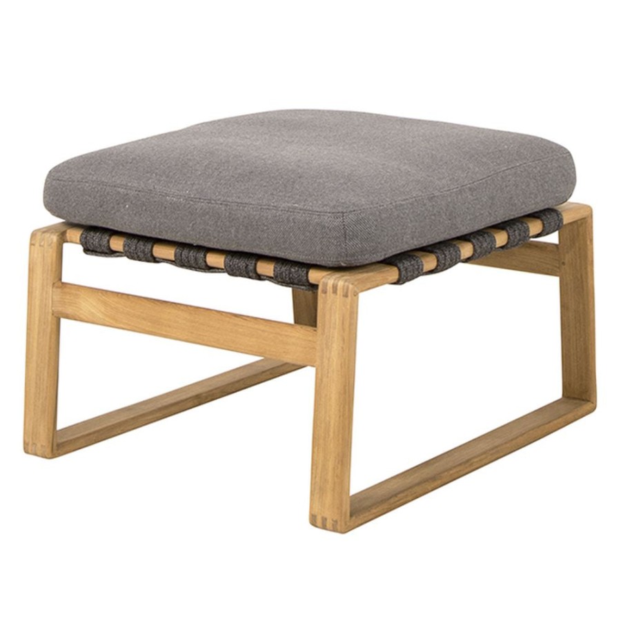 Caneline Endless Soft Footstool Teak Online