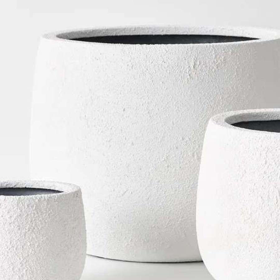 Trit House Rok Tora Pot - Set Of 3 White Online