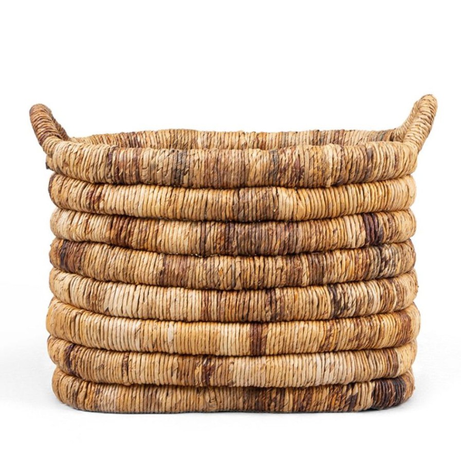 dBodhi Dbodhi Caterpillar Sago Rectangular Basket Two Tone New