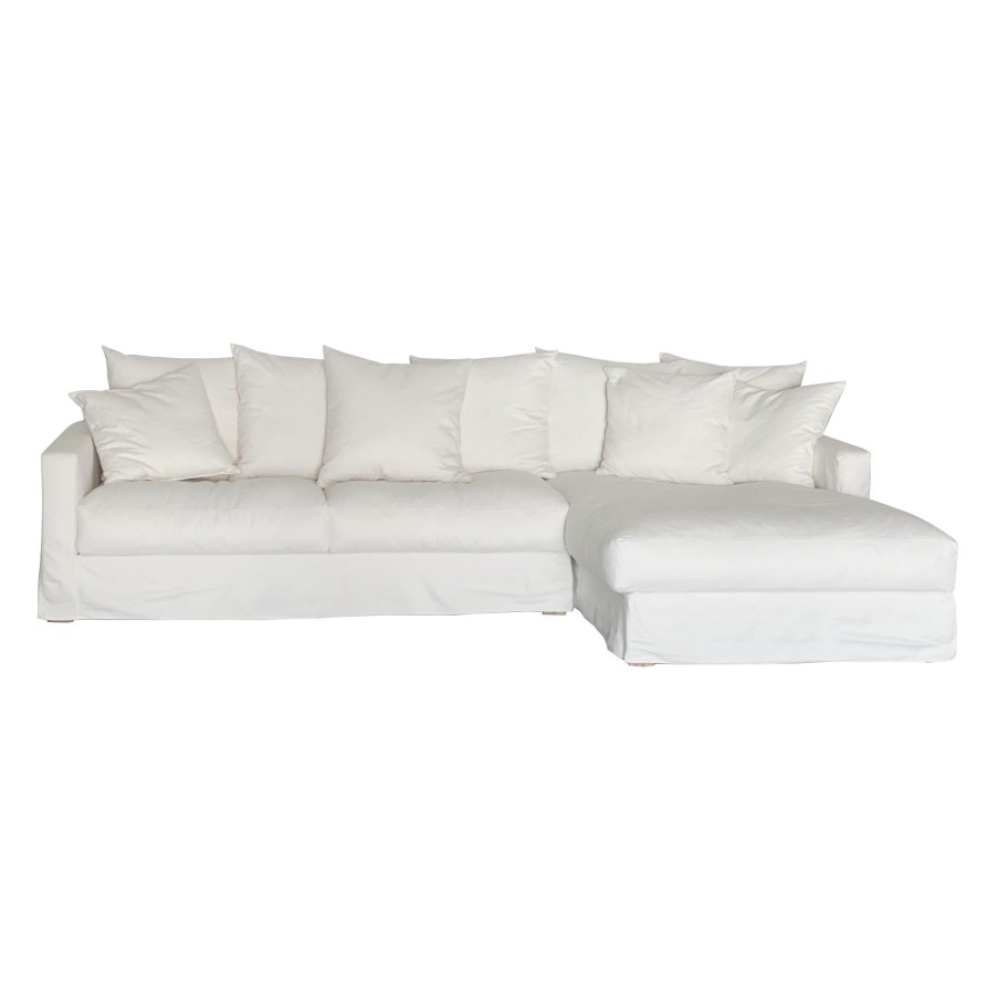 Sketch Interior Sloopy V1 L Shape Sofa Ivory-Summer 002 Best