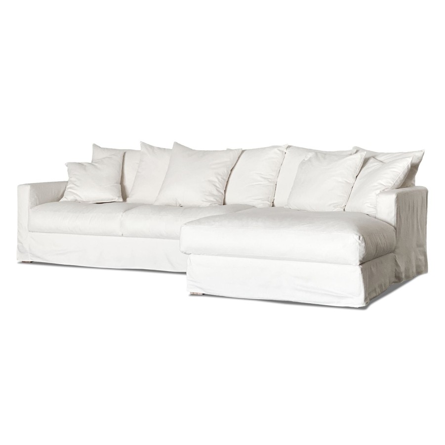 Sketch Interior Sloopy V1 L Shape Sofa Ivory-Summer 002 Best