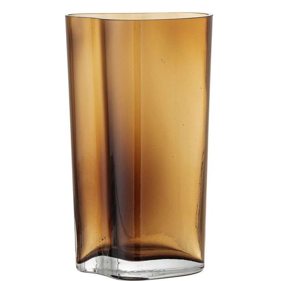 Bloomingville Benia Glass Vase Brown New