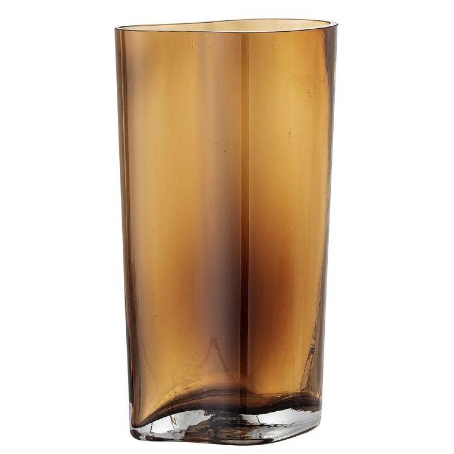 Bloomingville Benia Glass Vase Brown New