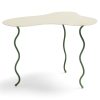 Klevering Squiggle Side Table - White/Green Medium Hot