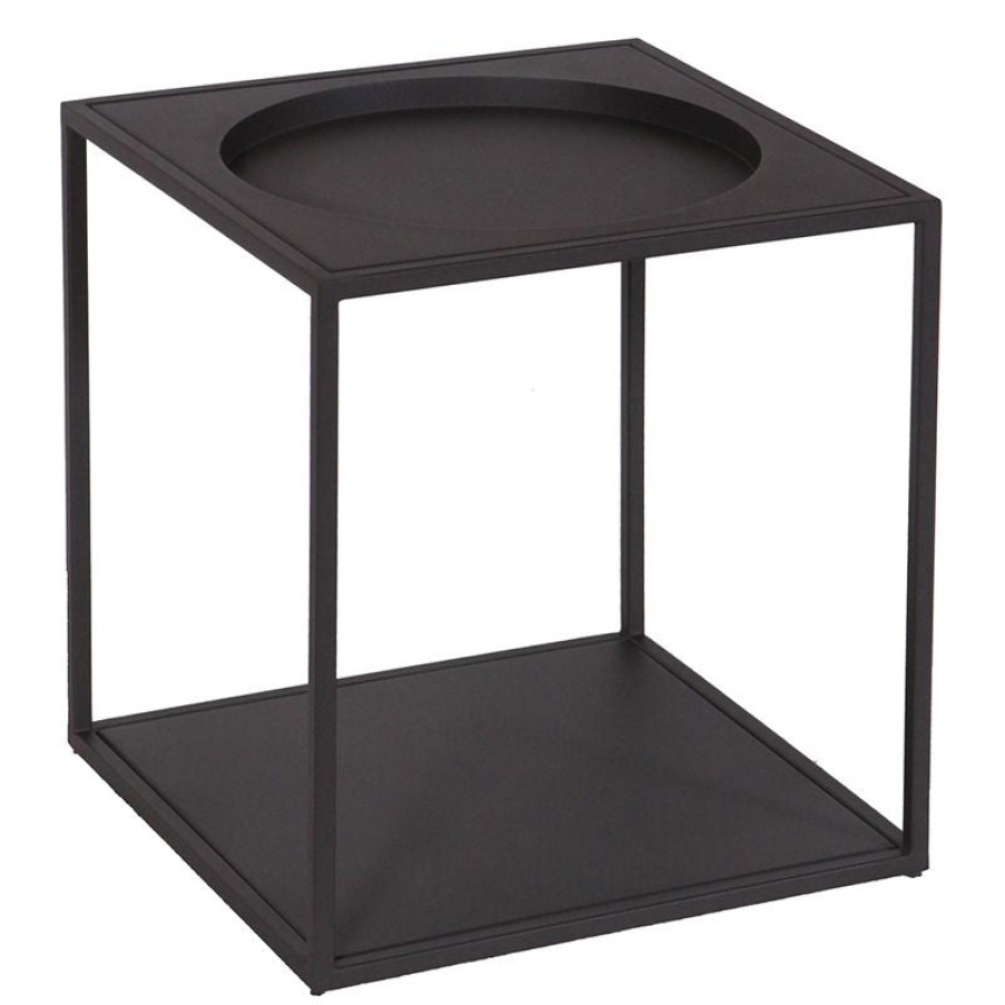 Jotter Goods Reference Square Side Table Dark Grey Hot