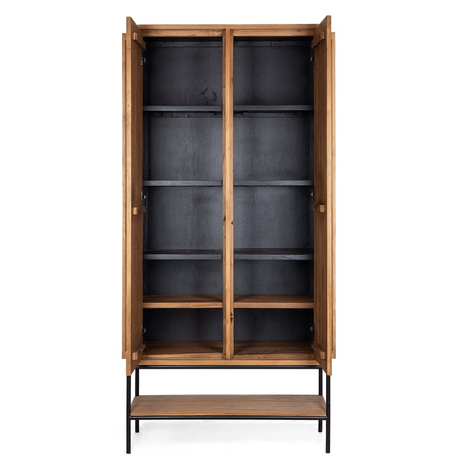 dBodhi Dbodhi Outline Cabinet - 2 Doors/1 Open Rack Teak Clearance