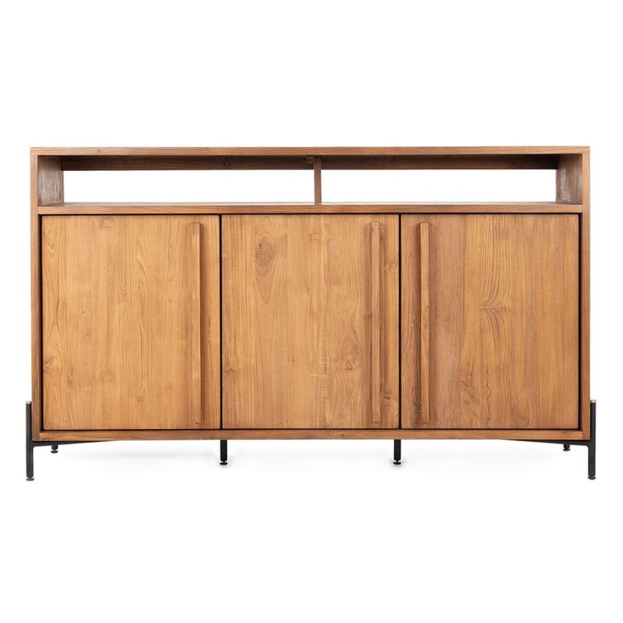 dBodhi Dbodhi Outline Dresser - 3 Doors/1 Open Rack Teak New