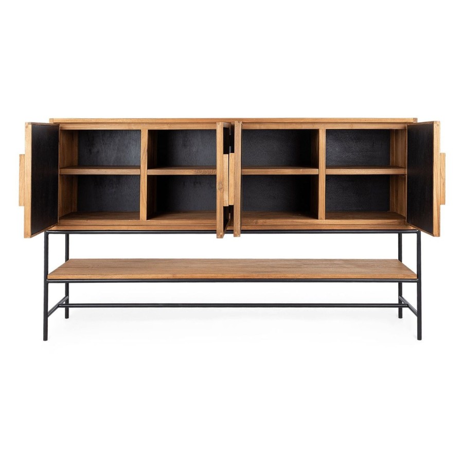 dBodhi Dbodhi Coco Dresser - 4 Doors/1 Open Rack Teak Clearance