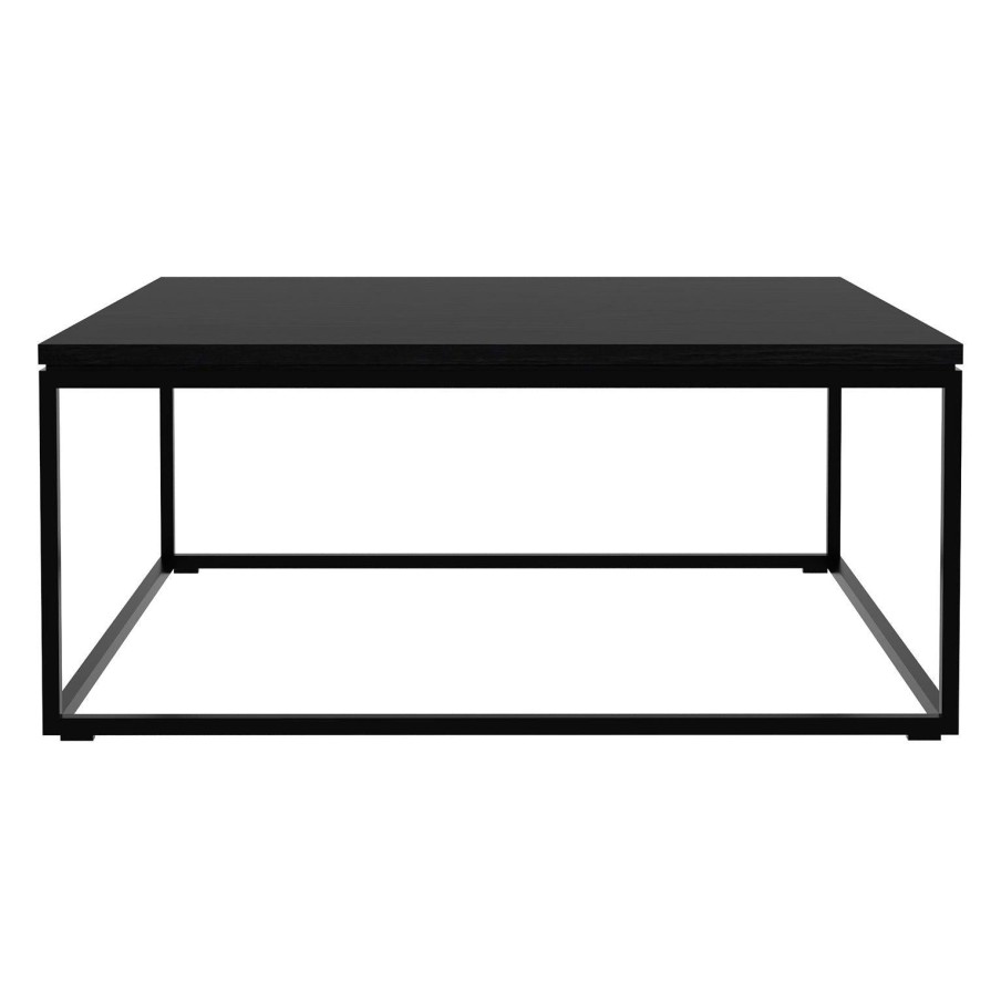 Ethnicraft Ethnicraft Oak Thin Square Coffee Table Black Oak Hot