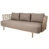 Caneline Sense 3 Seater Sofa - Outdoor Natural/Taupe Clearance