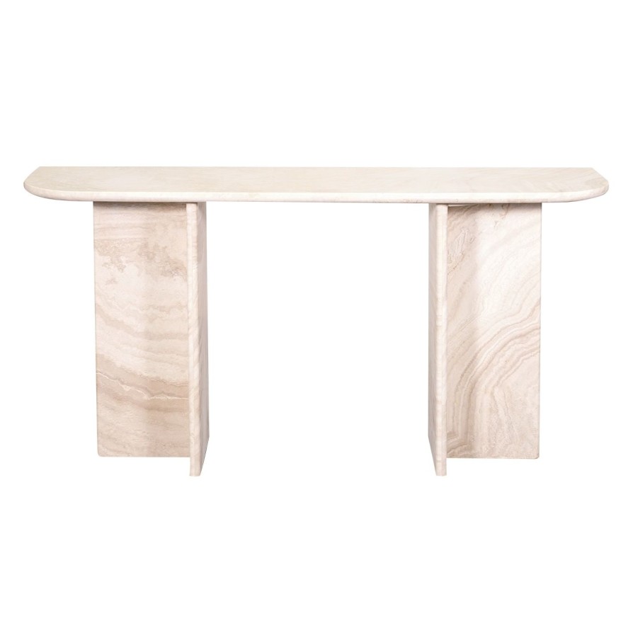 Trit House Hazel Console Table Travertine Hot