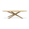 Ethnicraft Ethnicraft Oak Mikado Oval Dining Table Natural Oak Clearance