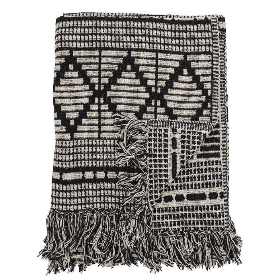 Bloomingville Noe Cotton Throw Black Best