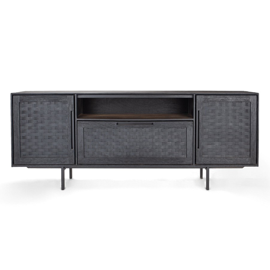 dBodhi Dbodhi Karma Low Dresser - 2 Doors/1 Drawer/1 Shelf Charcoal New