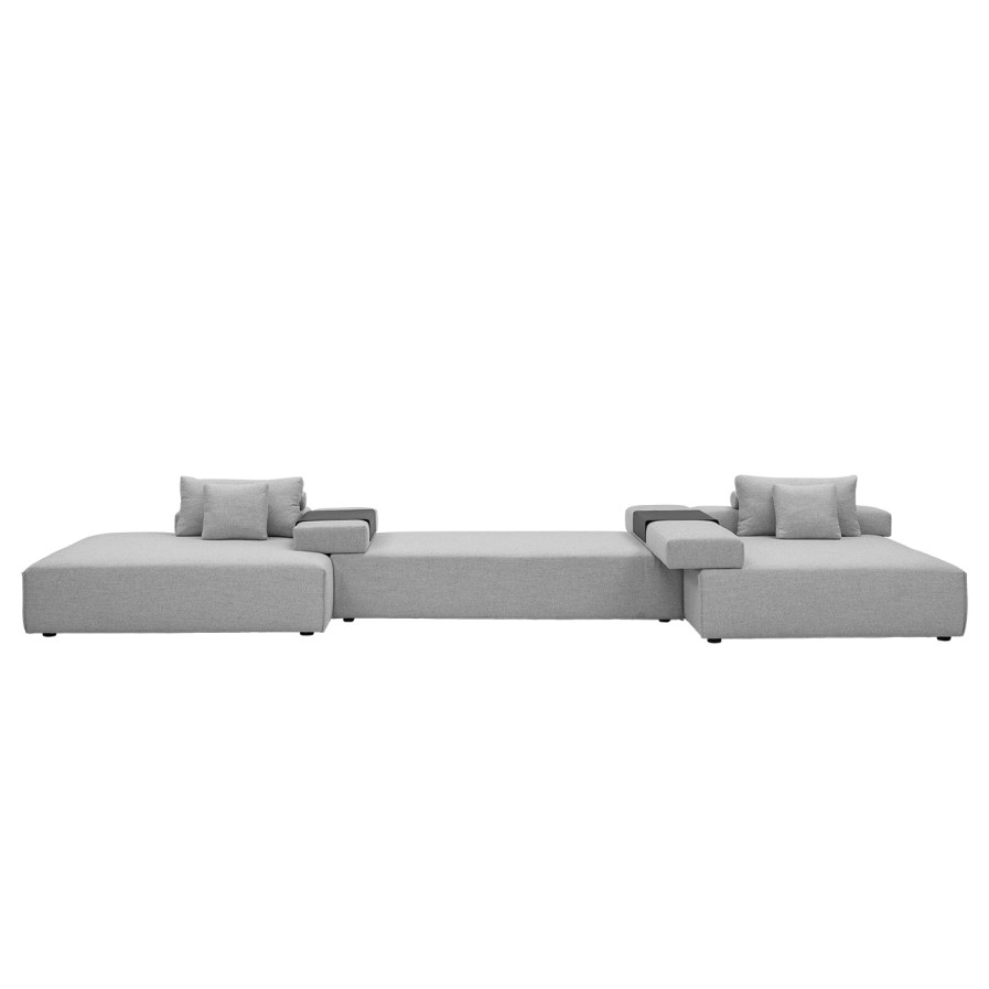 Wendelbo Cinder Block V3 Sofa Light Grey-Agata Col 2 New