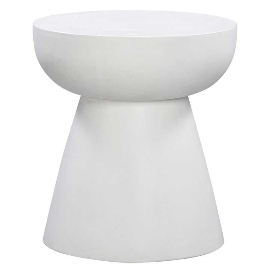 Trit House Stow Side Table Speckle White Concrete Hot