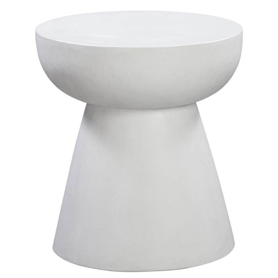 Trit House Stow Side Table Speckle White Concrete Hot